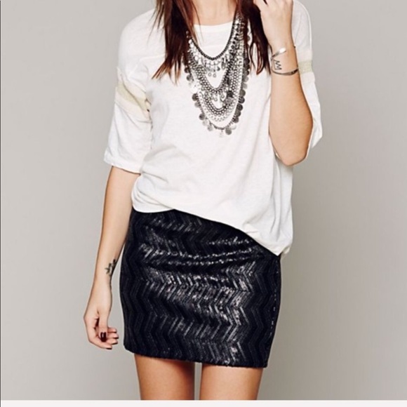 Free People Dresses & Skirts - FP Moonlight Dancer Sequin Mini Skirt